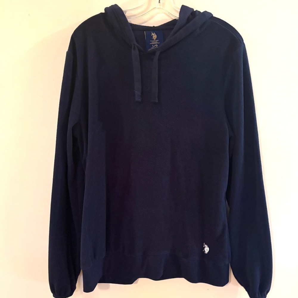U.S. Polo Assn. Navy sleepwear/loungewear Hoodie with Logo, Sz L